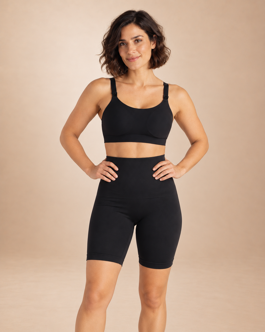 RestingBelly Postpartum Compression Biker Shorts