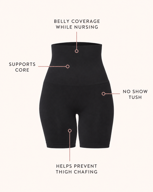 RestingBelly Postpartum Compression Biker Shorts