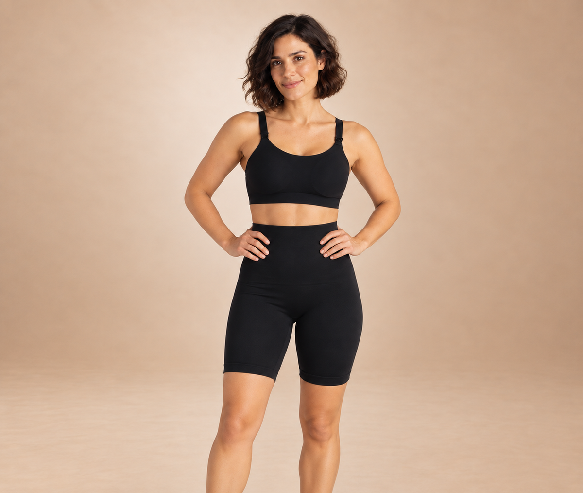 Postpartum Compression Biker Shorts — support that fits real postpartum life