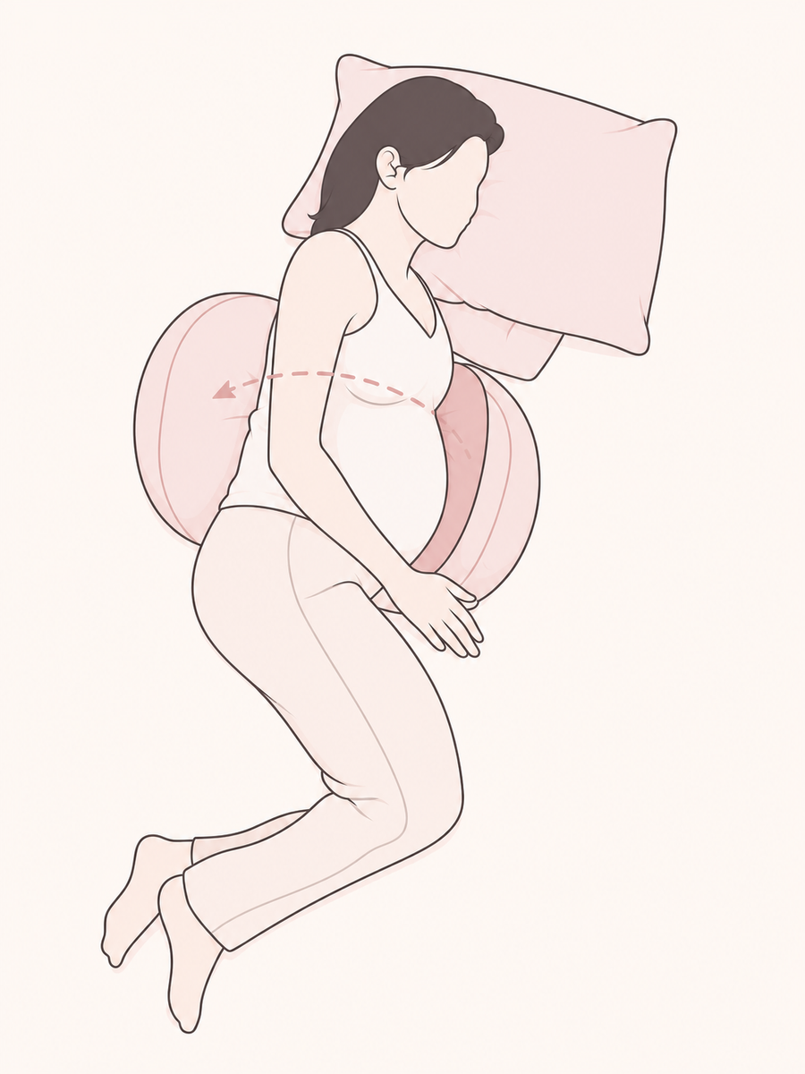 RestingBelly pillow arrangement