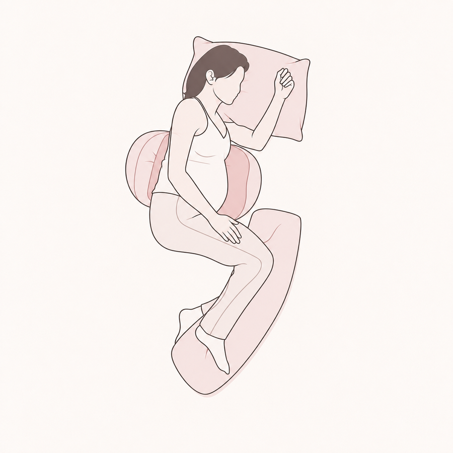 RestingBelly pillow arrangement